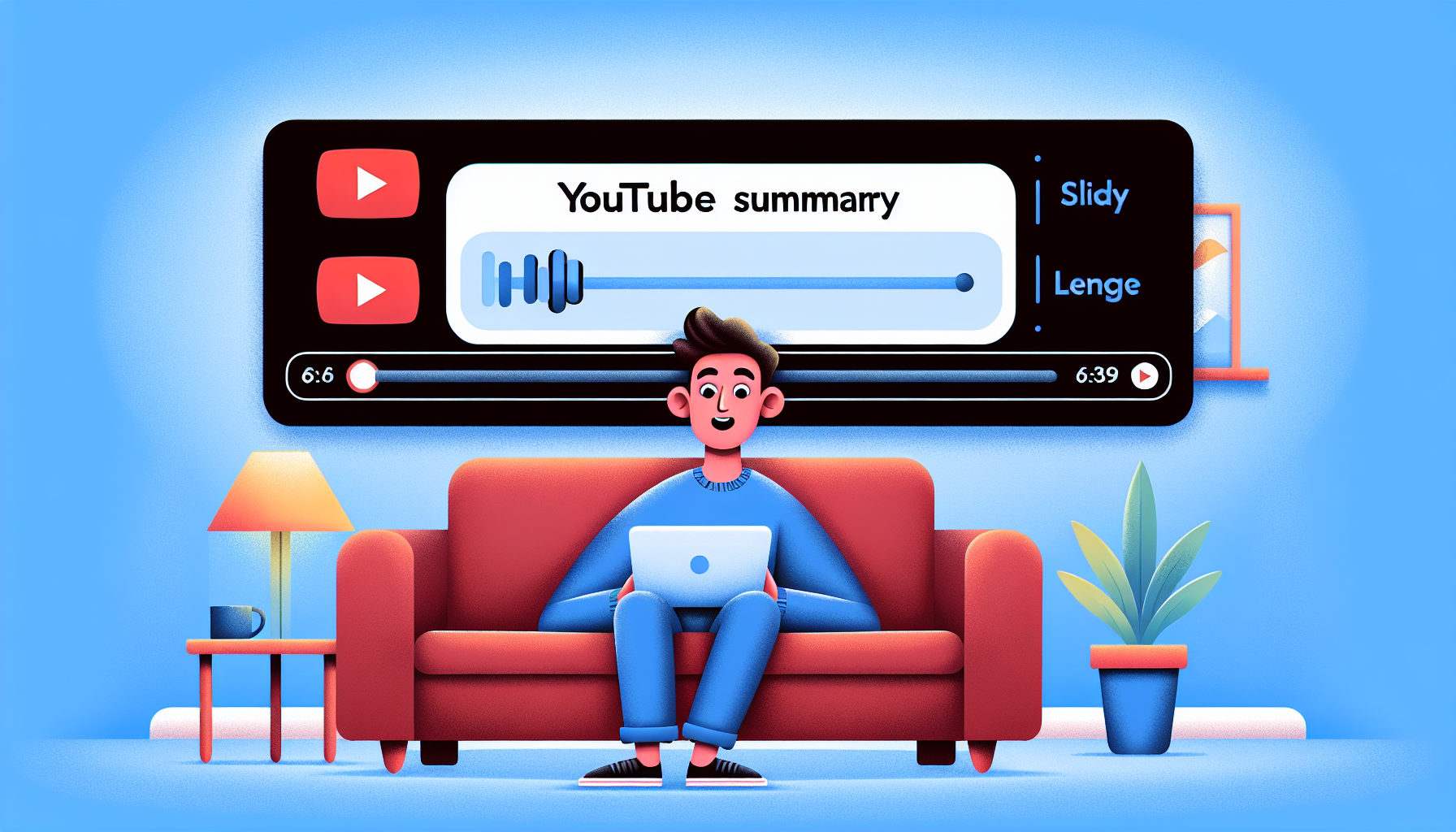 Illustration of enhanced YouTube viewing experience